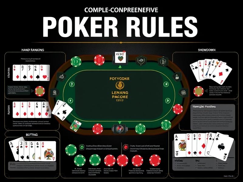 Poker Rules is the ultimate guide to mastering poker. From understanding poker hands to learning advanced strategies, discover everything you need to know to improve your poker game and increase your chances of winning.